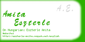 anita eszterle business card